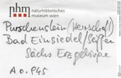Etiketten zu Quarz (Amethyst) (NHMW-MIN-Ao945)